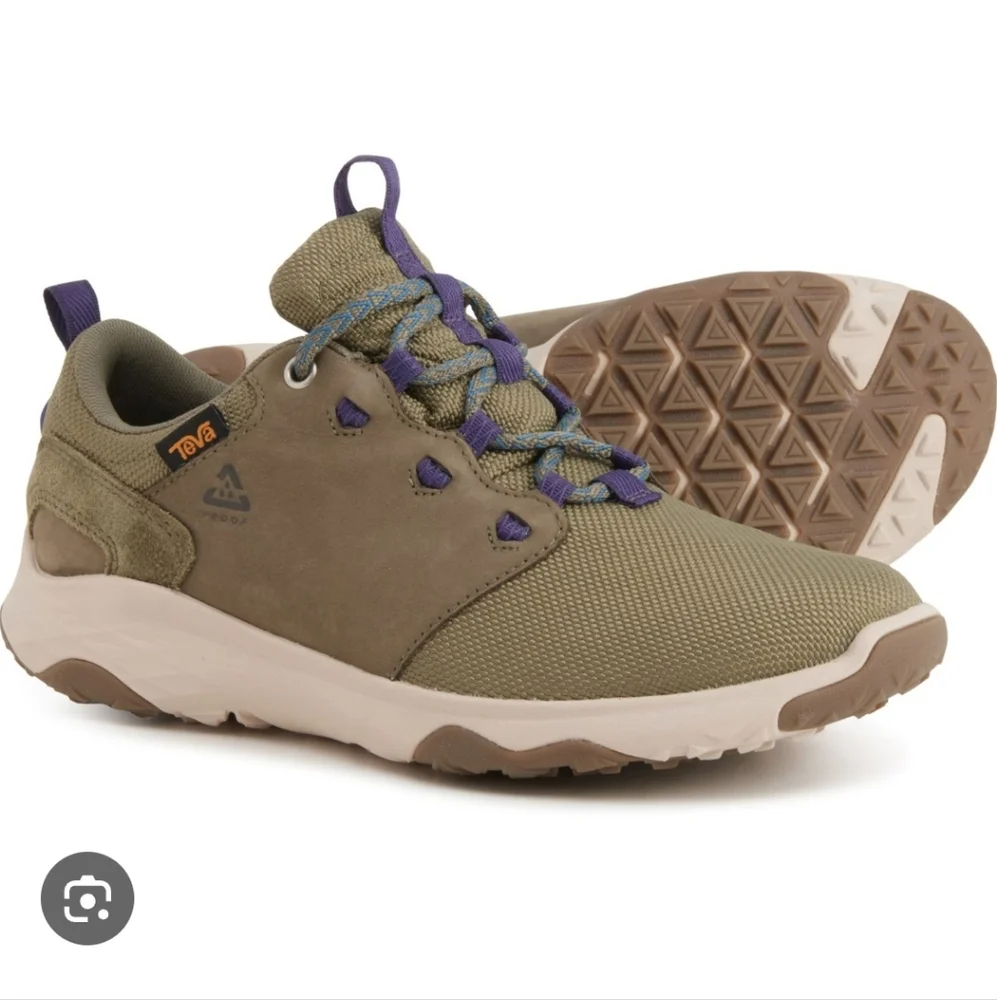 New Teva Women's Arrowood Waterproof Hiking Shoes - Olive Mulberry Size 8 - Picture 1 of 8